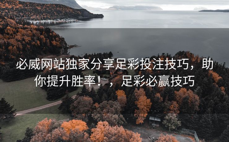 必威网站独家分享足彩投注技巧，助你提升胜率！，足彩必赢技巧  第2张